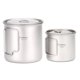 thumbnail image 1 of Copa de titanio Taza de titanio ultraligera TOMSHOO, juego de 2 tazas portátil para exteriores, 300 Tomshoo Copa de titanio, 1 of 7