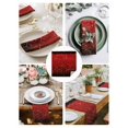 thumbnail image 3 of Ombre Red Geometric Cloth Napkins Set of 8 Reusable Dinner Napkins, Modern Abstract Art Cocktail Napkin Washable Table Napkins for Wedding/Holiday Party/Baby Shower 20"x20", 3 of 7
