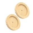 thumbnail image 5 of Soimiss 2Pcs Pet Cage Feeder Wooden Hamster Bowl Khaki Comfortable Mealtime Dish, 5 of 8