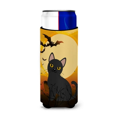 

Carolines Treasures BB4442MUK Halloween Bombay Cat Michelob Ultra Hugger for slim cans Slim Can multicolor
