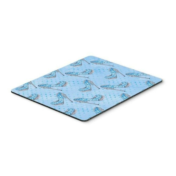 Watercolor Cinderella Shoe in Blue Mouse Pad