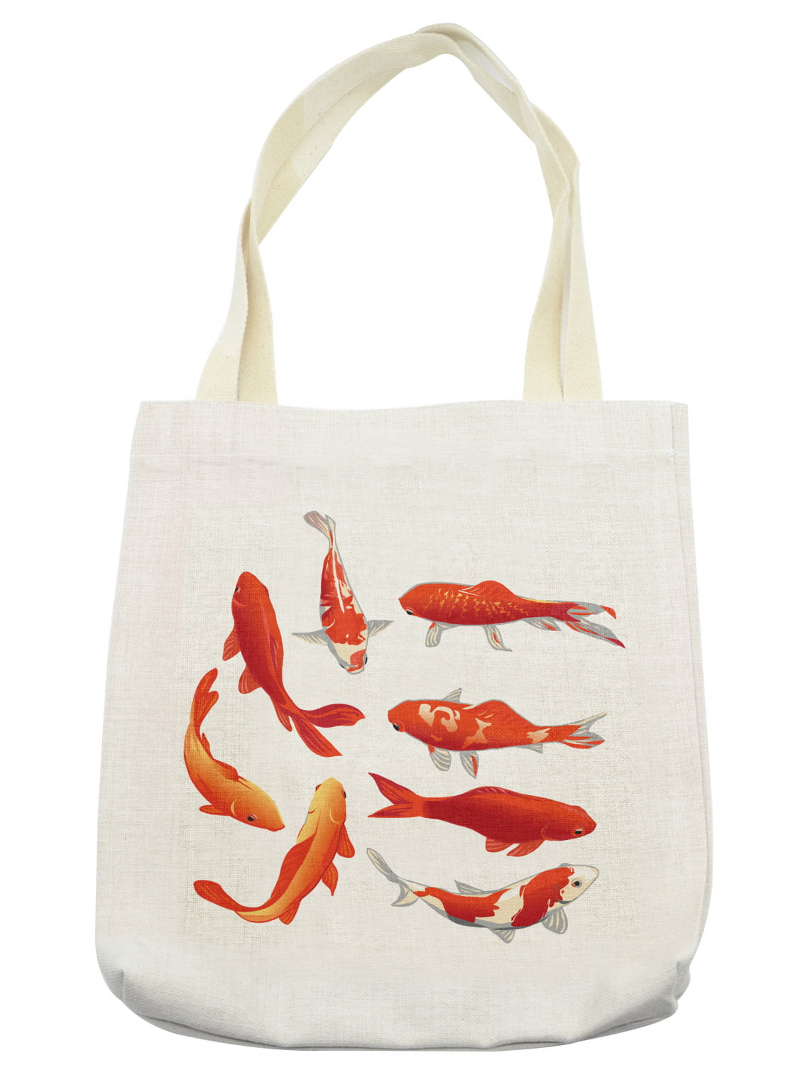 TEQUAN Reusable Shoulder Tote Bags, Japan Pond Koi Carp Prints Polyester  Casual Shopping Grocery Bag for Women - Walmart.com