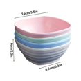 thumbnail image 2 of 1/4pcs Reusable Wheat Straw Fiber Soup Bowl, Unbreakable For Snacks, Desserts, Noodles, Rice, Fruits, Lightweight Tableware For Kids And Adults, 2 of 5
