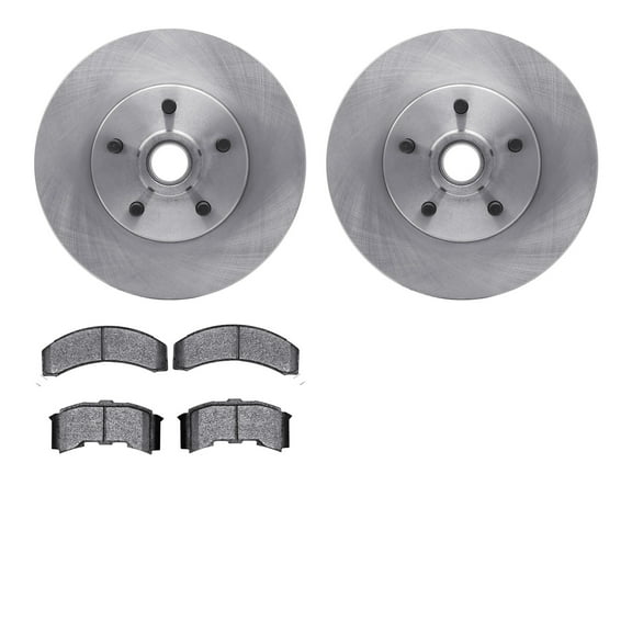 Dynamic Friction Company Front Brake Rotors with 5000 Advanced Brake Pads 6502-52042