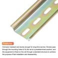 thumbnail image 4 of Unique Bargains DIN Rail Slotted Iron Mounting Guide 4 Inch x 1.4 Inch x 0.3 Inch Iridescent 4 Pcs, 4 of 4