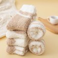 thumbnail image 6 of Women's Plush Slipper Socks Soft Warm Fuzzy Winter Floor Socks Cozy Sleep Socks Non Shedding Thick Knit Comfortable Home, 6 of 7