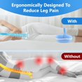 thumbnail image 3 of SIABC-Knee Pillow for Side Sleepers, Cooling Memory Foam Leg Pillow for Sleeping, Between Legs Cushion for Blood Circulation, Knee Support Pillow for Spine Aligning Sciatica Back Hip Knee Ankle Pain, 3 of 4