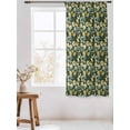 thumbnail image 3 of Sheer Curtains 63 Inch Length, Vintage Flower Semi Sheer Curtains Light Filtering Window Treatment, Green Spring Floral Leaves Pastoral Birds Plants Privacy Voile Drapes for Living Room 52x63 Inch, 3 of 7