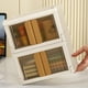thumbnail image 5 of Baúles de almacenamiento, organizador de plástico con compartimentos para bolsitas de té y tapa para armarios de cocina, encimeras y despensas, para cápsulas de café y condimentos., 5 of 9