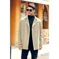 thumbnail image 3 of Sherrylily Men Pea Coat Double Breasted Winter Fashion Trench Coats, 3 of 6