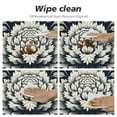 thumbnail image 4 of PIKWEEK  Fitted Round Tablecloth with Elastic Edge Wipe Clean William Morris Prints Table Cloth for Outdoor/Indoor Use, 4 of 7