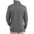 thumbnail image 2 of Men's-Cutter & Buck  Gray Louisville Cardinals DryTec Traverse Stretch Eco Tri-Blend Quarter-Zip Pullover, 2 of 2