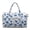 Tropical Palm Hibiscus, variant on Garronmavis Large Quilted Duffle Bag for Women, Tropical Floral Weekender Travel Bag, Carry On Overnight Gym Dance Bag with Luggage Sleeve and Zipper Pockets