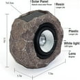 thumbnail image 3 of 2 Pack Solar Rock Lights Outdoor, Waterproof LED Landscape Lights for Garden, Yard, Patio, Pathway Decor, Auto On/Off Spotlights, 3 of 7