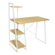 thumbnail image 1 of Escritorio Top Living con Repisas Laterales Marrón y Blanco, 1 of 9
