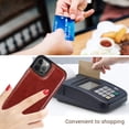 thumbnail image 4 of for iPhone 13 Wallet Case with Card Holder,PU Leather Kickstand Card Slots Case Double Magnetic Clasp Durable Shockproof Cover for iPhone 13 Brown-SK, 4 of 14