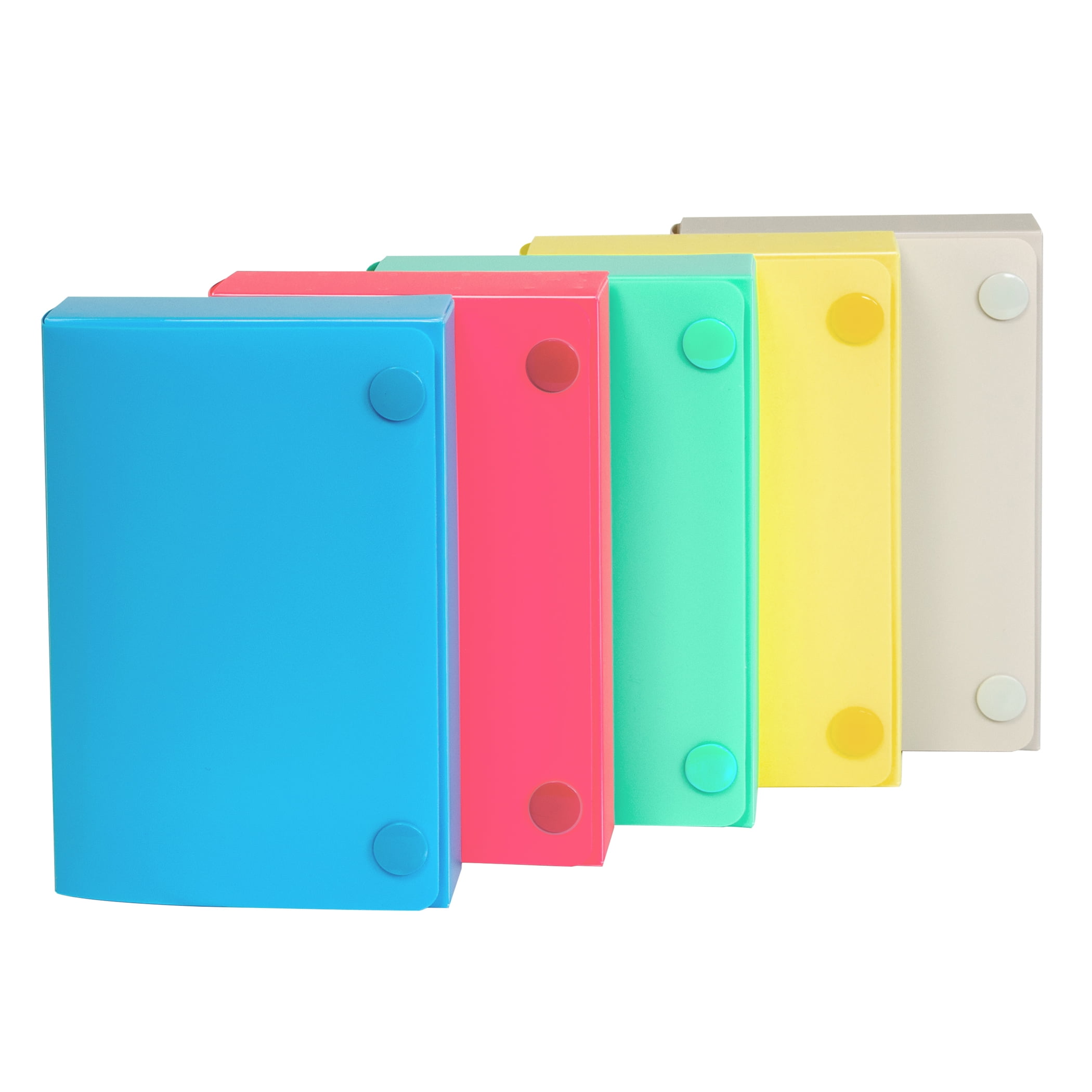 C-Line Index Card Case, 3" x 5", Assorted, Pack of 24