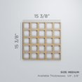 thumbnail image 3 of Ekena Millwork 15 3/8"W x 15 3/8"H x 1/4"T Medium Manchester Decorative Fretwork Wood Wall Panels, Birch, 3 of 18