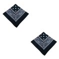 thumbnail image 3 of Soidarity Pañuelo cuadrado de poliéster a la moda, pañuelo para la cabeza de Cachemira, pañuelo multifuncional, accesorios para pañuelos, Negro 2Conjunto, 3 of 6