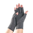 thumbnail image 1 of Guardoinrt Arthritis Compression Gloves With Wide Application For Pain Relief Skin Friendly Fingerless Gloves Heather Grey S, 1 of 6