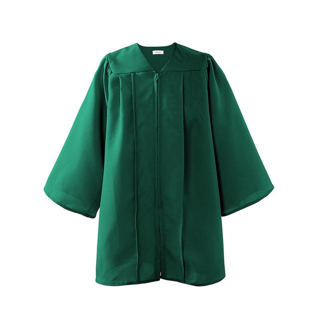 JAKANYQ Robe de Graduation Préscolaire pour Enfants Garçons Filles Taille Enfant Vert 10-12 Ans