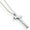 Silver-4:13, variant on Cross Breathing Necklace for Men & Women – Stainless Steel Anxiety Relief Necklace