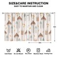 thumbnail image 2 of Mushroom Curtains-Blackout Curtains Bedroom Decor Living Room Darkening Grommet Window Drapes 2 Panels Set 53x63 inch, 2 of 2
