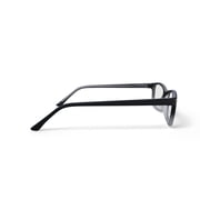 Walmart Mens Kevin Rectangular Prescription Eyeglasses with Case, Black Crystal