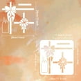 thumbnail image 3 of 1Pc Gift Box Stencil for Painting Large Bow Tie Stripes Drawing Template Reusable Label Pattern Painting Stencil, 3 of 9