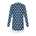 thumbnail image 5 of zbxnLI Little and Big Girls Long Sleeve Shirts Polka Dot Printed Graphic T-Shirts Basic Tee Fall Blouses, 5 of 6