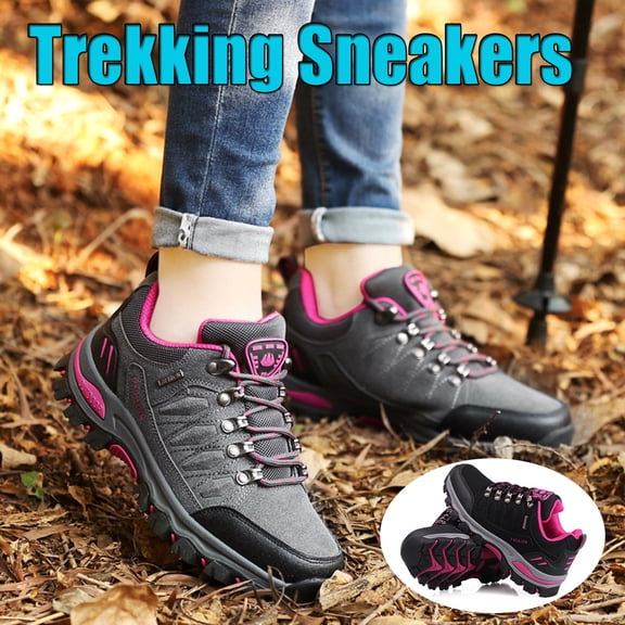 Aoochasliy Womens Boots Winter Clothes Outdoor Sports Climbing Hiking Shoes Waterproof Trekking Sneakers for Home Casual Work Play