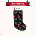 thumbnail image 3 of Wukai Card Suits Print Christmas Stockings 18" Christmas Stocking Snowman Burlap Plaid Xmas Stocking Holiday Christmas Decoration Gifts for Family Kids, 3 of 7