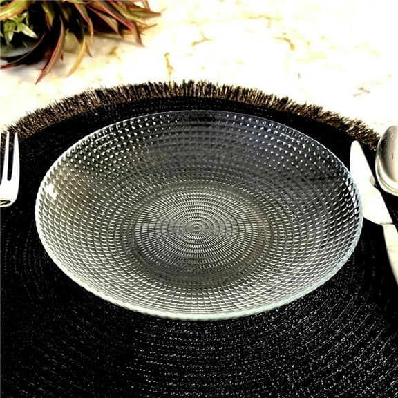 RAMART Studio Glass R1624-0 Helios Glass Soup Plate, Clear - Set of 6