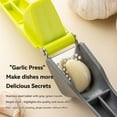 thumbnail image 4 of Under 10 Garlic Press CleanForce Garlic Garlic Mincer with Trigger Operated Wiper & Handy Cleaning Tool Green, 4 of 6