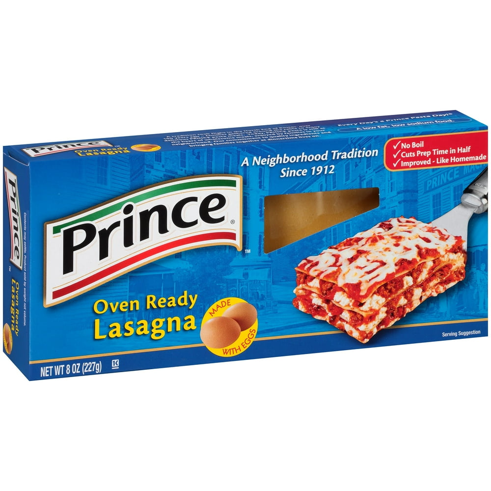 PrinceÂ® Oven Ready Lasagna Pasta 8 oz. Box