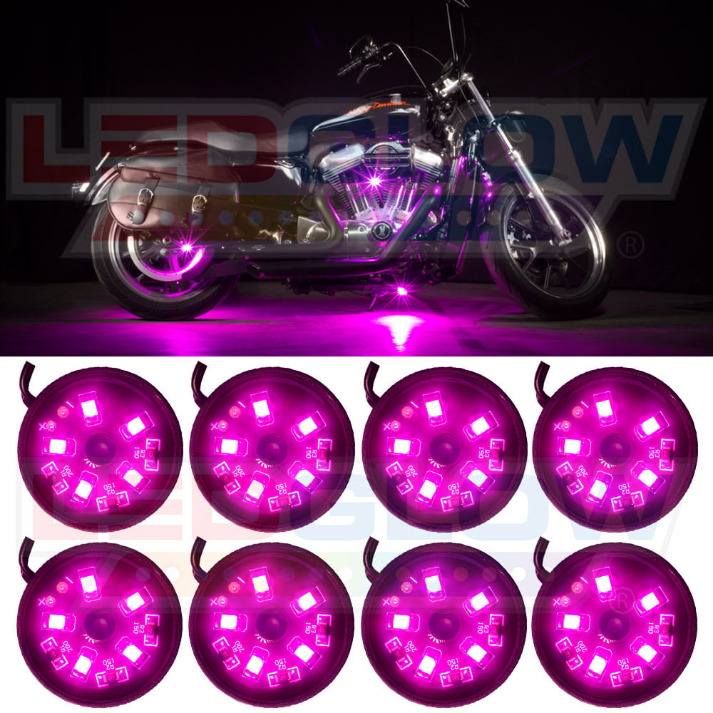 8pcs Pink/Purple LED Interior Light Package Fit For 2007-2013 GMC Yukon