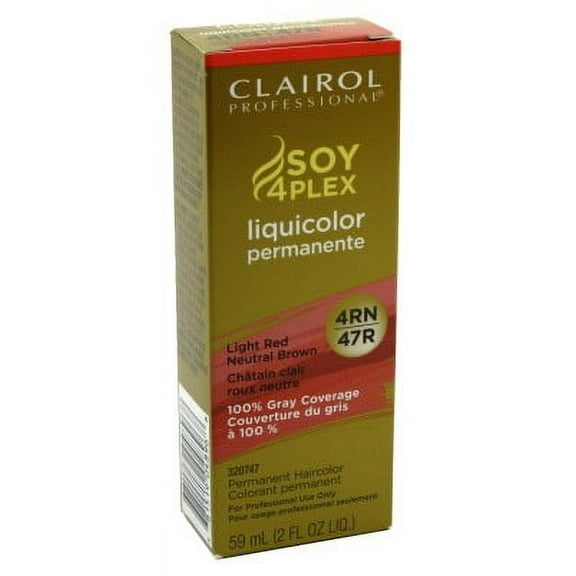 Clairol Soy4PLEX #4RN/47R - Light Red Neutral Brown 2oz