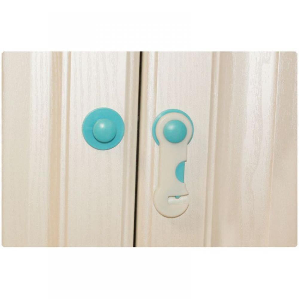 Cabinet Door Lock Child Safety Proof Drawers Cabinets Oven Toilet Sea Cabinet Refrigerator Two-Color Open Plane Lock