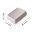 thumbnail image 3 of Ceramics Marble Pattern Soap Dishes For Bar Soap, Soap Holder, Porcelain Soap Saver, Oval Soap Tray, For Bathroom Decoration-green-11.2x11.2x2.5cm, 3 of 6
