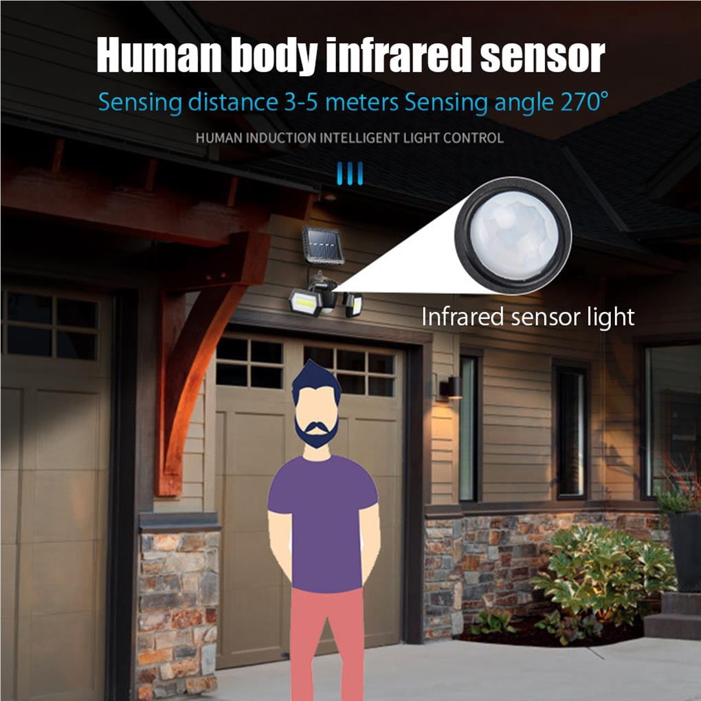 Langgg Outdoor Solar Lights Waterproof Solar Sensor Light with 3 Lighting Modes Solar Wall Lights for Patio Yard Garden Garage