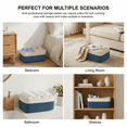 thumbnail image 5 of HLAOLA 4-Pack Cotton Rope Storage Baskets, Rectangle Baskets with Handles, Nursery & Bathroom Organizer, 5 of 6