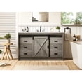 thumbnail image 2 of Elegant Kitchen and Bath Austin 54 inch Single Bathroom Vanity in Rustic Grey, 2 of 10