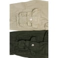 thumbnail image 6 of Boy's 2Pc Combo Belted Twill Cargo Shorts, Olive/Stone, 16, 6 of 9