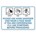 thumbnail image 1 of SignMission OS-NS-A-1218-25582 OSHA Notice Aluminum Sign - Apply Rub Dry, 1 of 1