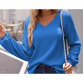 thumbnail image 2 of Camisas de mujer de manga larga, suéteres elegantes de manga larga, tops casuales, 2 of 5