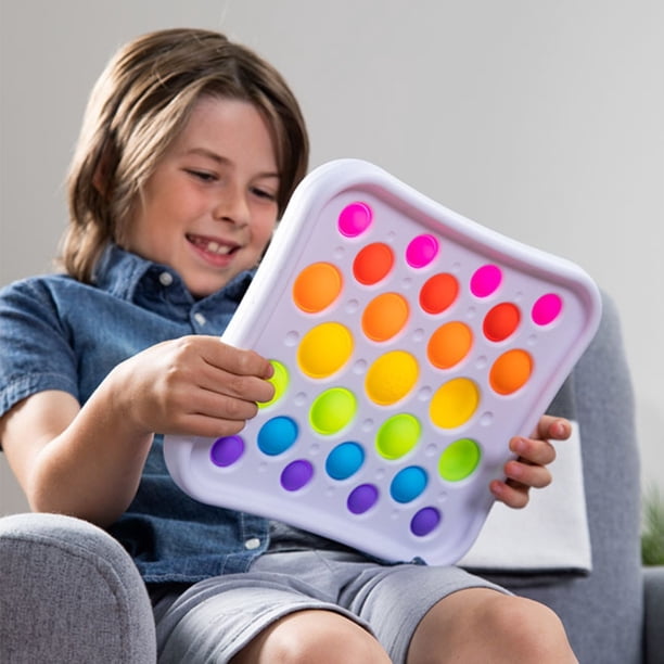 Juguete Sensorial De Burbujas De Empuje De 25Cm, Juguete Antiansiedad Para Autismo, Juguete De Dedo De Silicona, Regalos De Juguete De Descompresión Para Niños Y Adultos Minnieouse FN006286-00