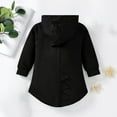 thumbnail image 2 of LFEOOST Spring Fall Spikes Hoodie Sweatshirt Jacket Outfit Zipper Outerwear Clothes for 1-6 Years Baby Toddler Little Boys Girls Black 5Y, 2 of 5