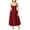 Red, variant on Summer Plus Size Dresses for Womens 2026 Fashion Fashion Casual Sleeveless Solid Color Camis Long Dress