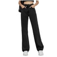 thumbnail image 2 of CHEEREAM Baggy Stretchy Jeans for Womens High Waisted Trendy Wide Leg Denim Pants Boyfriend Trouser with Patch Pockets, 2 of 7