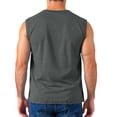 thumbnail image 2 of Men's V-Neck Sleeveless Shirt Solid Color Casual Tank Top Lightweight Pullover, 2 of 4